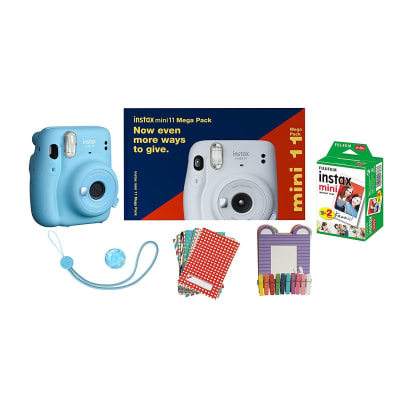 FUJIFILM INSTAX MINI 11 MEGA PACK (SKY BLUE)