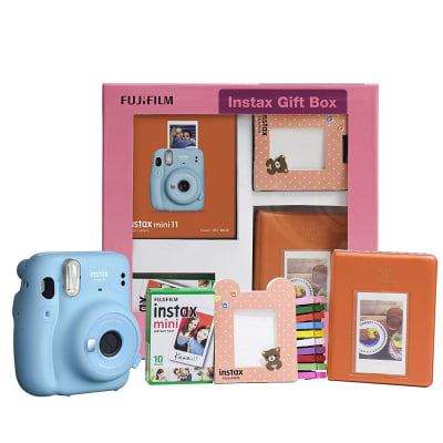 FUJIFILM INSTAX MINI 11 INSTANT CAMERA (SKY BLUE) GIFT BOX | Digital Cameras