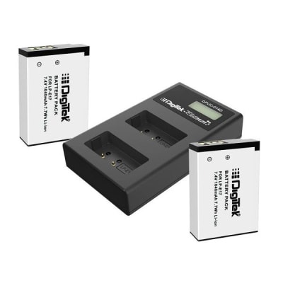 DIGITEK DPUC-014 D E17 DUAL BATTERY CHARGER WITH 2 X LP-E17 BATTERIES