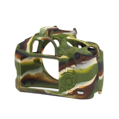 EASYCOVER SILICONE COVER FOR CANON 1300D/1500D/4000D CAMERA (CAMOUFLAGE) | Camera Cases and Bags