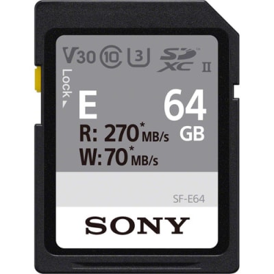 SONY 64GB SF-E SERIES UHS-II SDXC MEMORY CARD