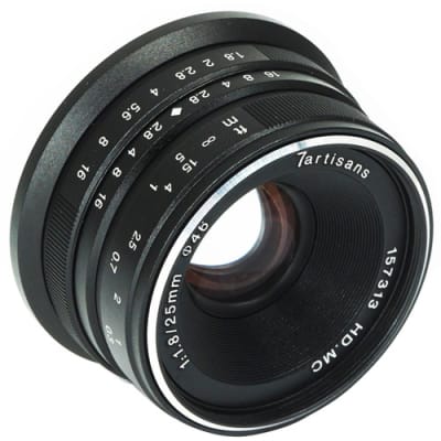 7 ARTISANS 25MM F1.8 FOR SONY E-MOUNT / APS-C BLACK