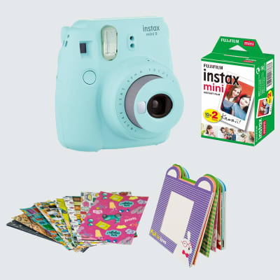 FUJIFILM MINI 9 BUNDLE PACK ICE BLUE