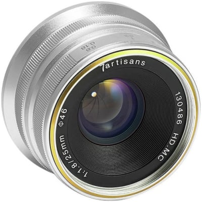 7 ARTISANS 25MM F1.8 FOR FUJI FX-MOUNT / APS-C SILVER