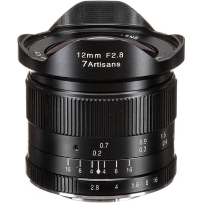 7 ARTISANS 12MM F2.8 FOR PANASONIC/ OLYMPUS MFT-MOUNT / APS-C BLACK