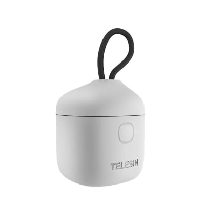 TELESIN GP-BTR-904-GY 3 SLOTS BATTERY CHARGER STORAGE BOX TF CARD READER CASE FOR GOPRO HERO 9