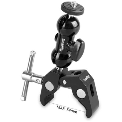 SMALLRIG 1138 MULTI-FUNCTION DOUBLE BALLHEAD WITH CLAMP & 1/4