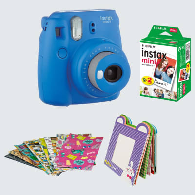 FUJIFILM MINI 9 BUNDLE PACK COBALT BLUE