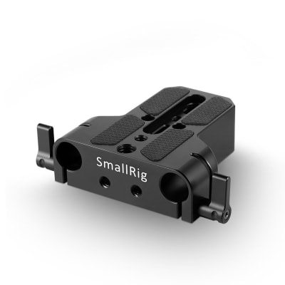 SMALLRIG 1674 BASEPLATE WITH DUAL 15MM ROD CLAMP
