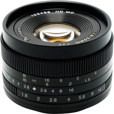 7 ARTISANS 50MM F1.8 FOR PANASONIC/ OLYMPUS MFT-MOUNT / APS-C BLACK