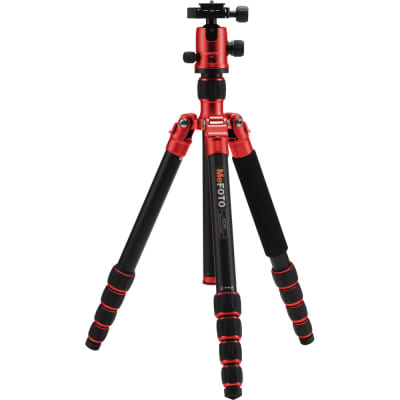 MEFOTO A2350SQ2R ALUMINIUM TRIPOD KIT (RED)