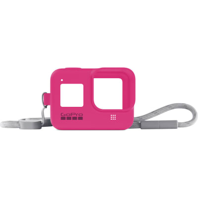 GOPRO SLEEVE + LANYARD (HERO8 BLACK) (ELECTRIC PINK) AJSST-007