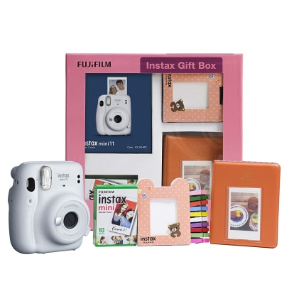 FUJIFILM INSTAX MINI 11 INSTANT CAMERA (ICE WHITE) GIFT BOX | Digital Cameras