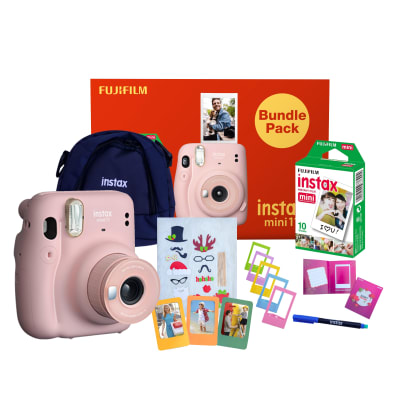 FUJIFILM INSTAX MINI 11 INSTANT FILM CAMERA BUNDLE BLUSH PINK | Digital Cameras