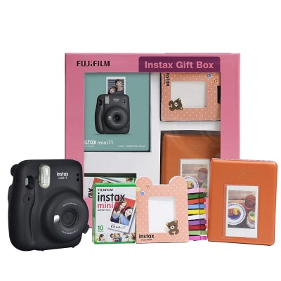 FUJIFILM INSTAX MINI 11 INSTANT CAMERA (CHARCOAL GREY) GIFT BOX