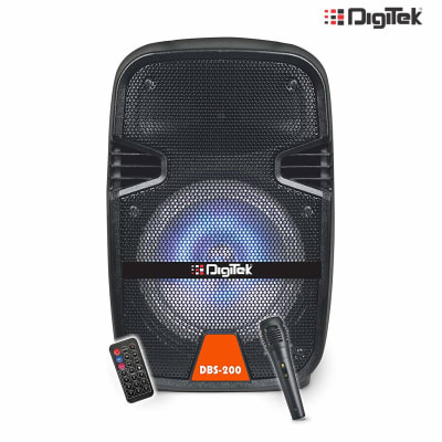 DIGITEK DBS-200 400 WATT PORTABLE BLUETOOTH WIRELESS SPEAKER WITH MIC (BLACK) | Audio