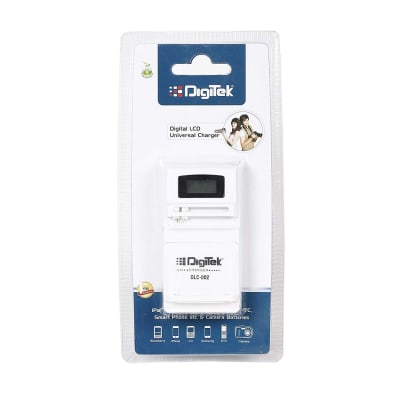 DIGITEK DLC 002 UNIVERSAL CHARGER FOR 3.7V LITHIUM ION RECHARGEABLE BATTERIES