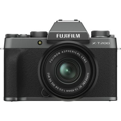 FUJIFILM X-T200 15-45MM MIRRORLESS CAMERA DARK SILVER