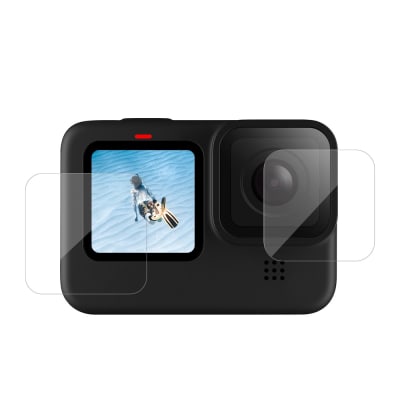 TELESIN GP-FLM-901 TEMPERED GLASS SCREEN & LENS PROTECTIVE FILM COVER FOR GOPRO 9
