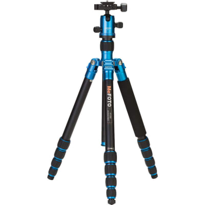 MEFOTO ROADTRIP ALUMINUM TRAVEL TRIPOD KIT (BLUE)