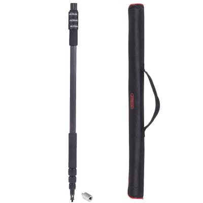 MILIBOO MLZ901 4-SECTION MICROPHONE POLE CARBON FIBER FLASH LIGHT BOOM MAX LENGTH 300CM HANDHELD SOUND RECORDING GRIP SUPPORT ROD