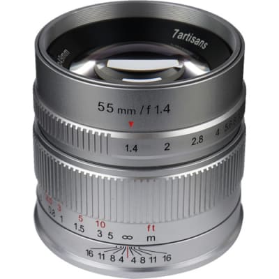 7 ARTISANS 55MM F1.4 FUJI SILVER (FX MOUNT)