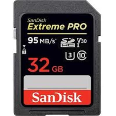 SANDISK 32GB SD EXTREME PRO 95MBPS | Memory and Storage