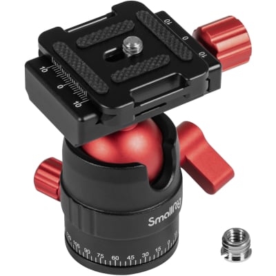 SMALLRIG 3034 ALUMINUM PANORAMIC BALL HEAD WITH QUICK RELEASE PLATE