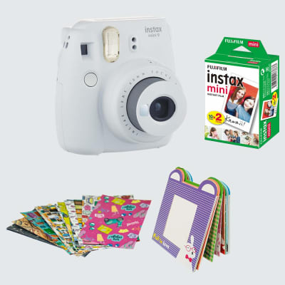 FUJIFILM MINI 9 BUNDLE PACK SMOKEY WHITE