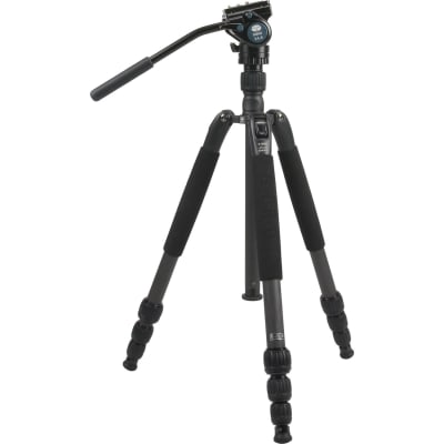 SIRUI N-S SERIES CARBON FIBER TRIPOD & VA-5 ULTRA-COMPACT VIDEO HEAD KIT, N-1204SK