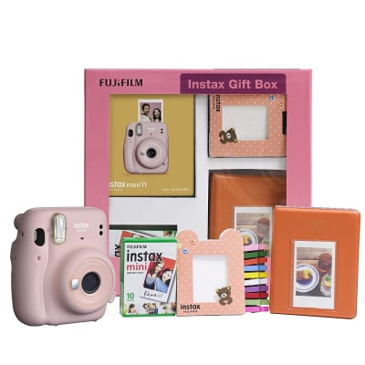 FUJIFILM INSTAX MINI 11 INSTANT CAMERA (BLUSH PINK) GIFT BOX